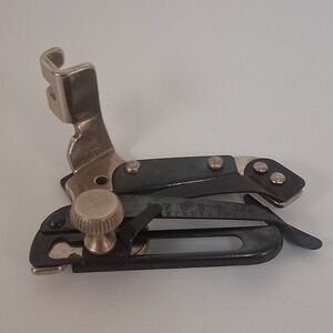 Vintage Singer Simanco 35931 Adjustable Hemmer Foot Sewing Attachment Blackside‎